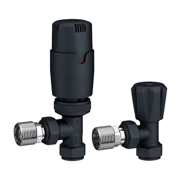 Thermostatic Radiator Valves (pair) - Anthracite